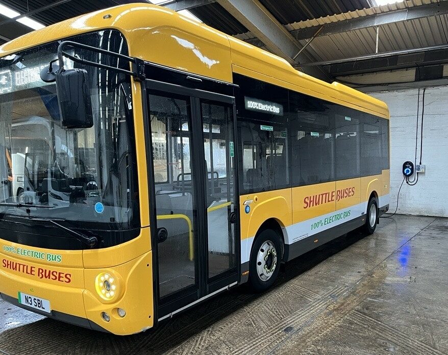 VEV Flips the Switch for Shuttle Buses’ Electric Fleet