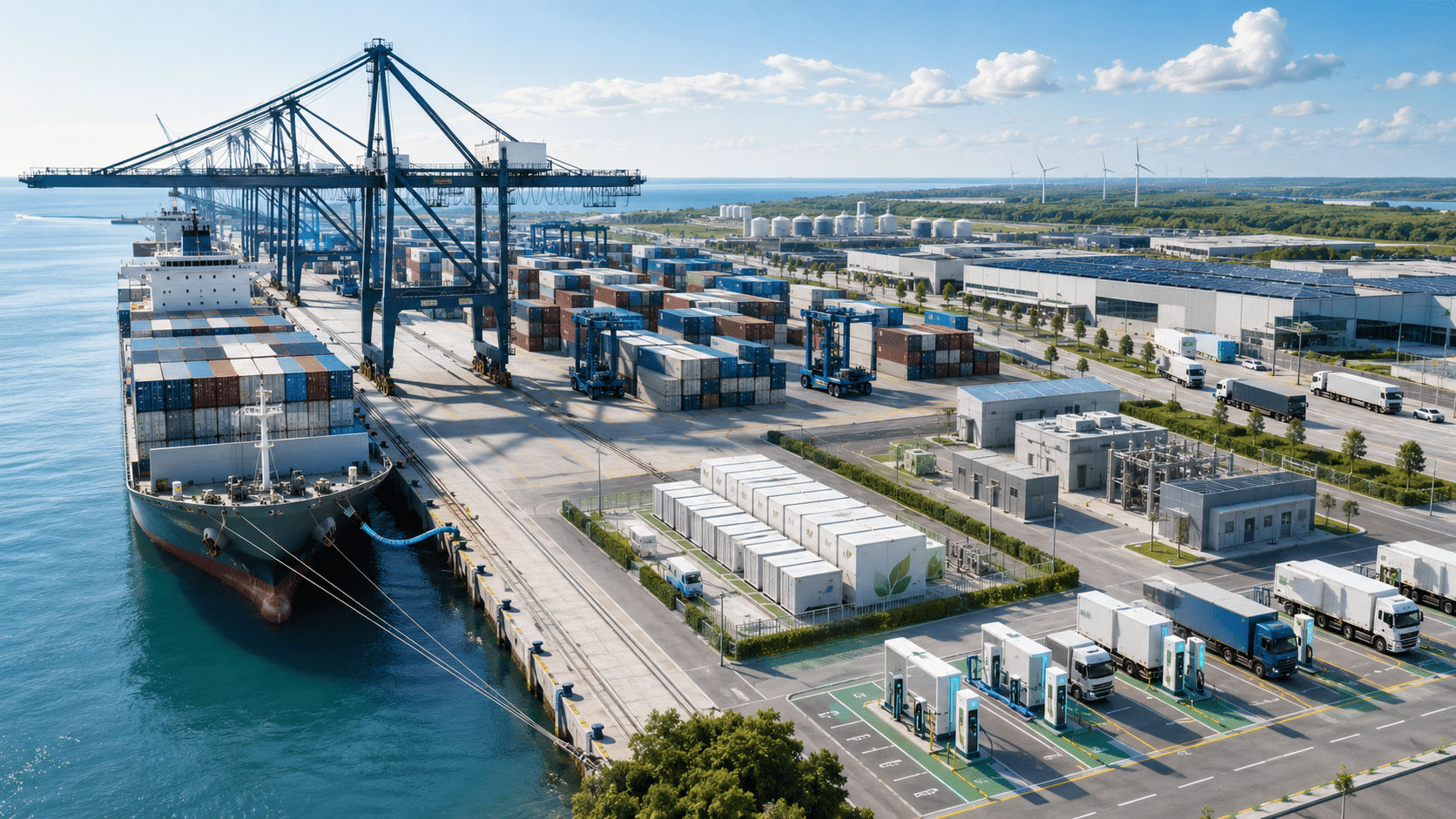 Het volgende plan voor de groei van de haven is een energieplan