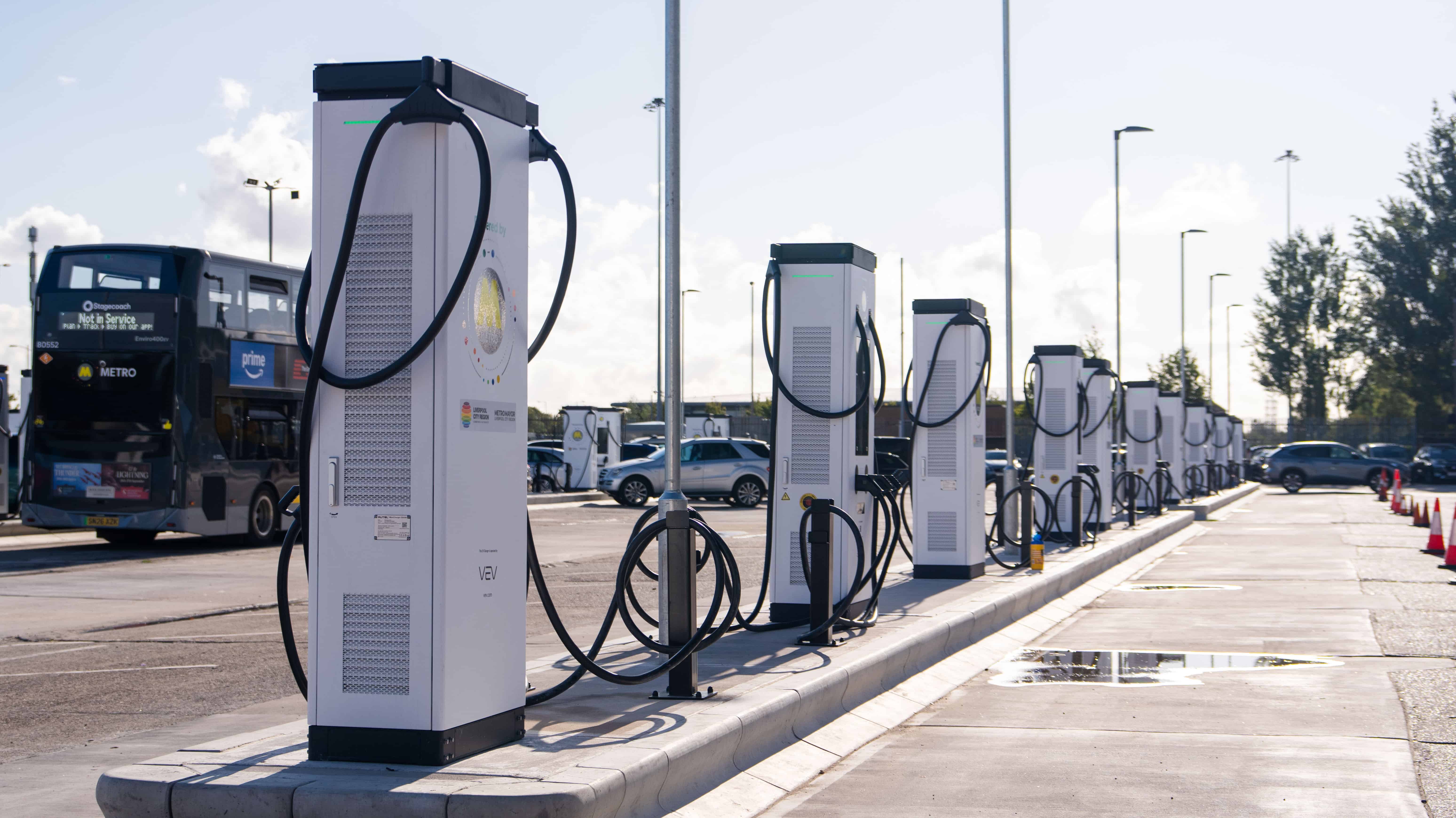 54 dual-socket 160kW Chargers